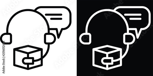Photos support Two-tone version in black and white background