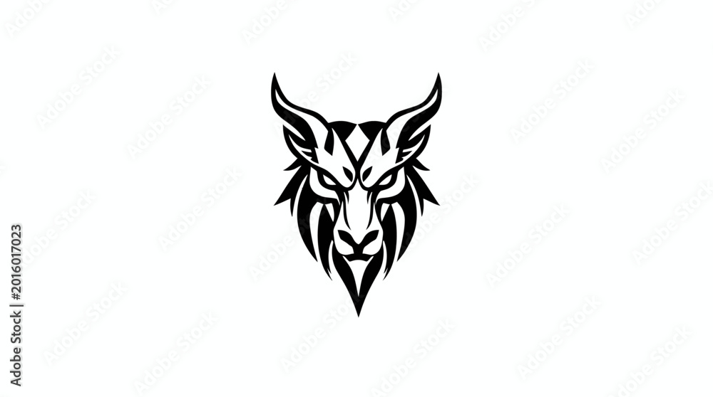 Fototapeta premium Wolf Tribal Tattoo Illustration Vector Art for Design