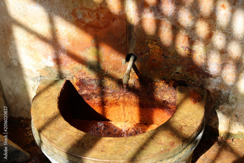 Mineral spring in Korytnica, Slovakia.