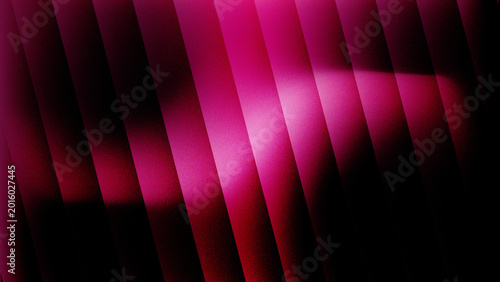 Quadro su tela A bright glowing spotlight illuminates the abstract red curtain texture and dark