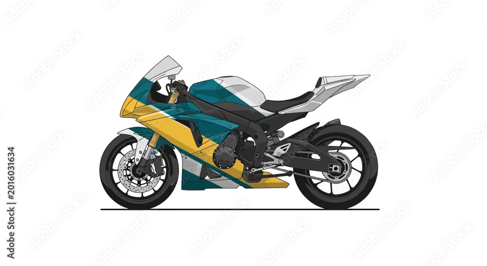Obraz premium Sport Motorcycle Illustration
