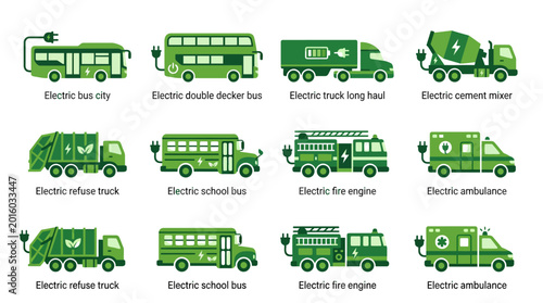 Electric vehicles for city transportation and services