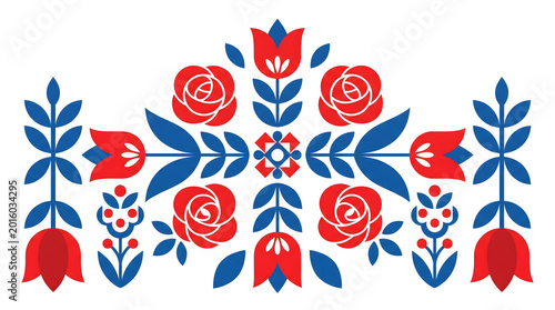 Floral Folk Art Design