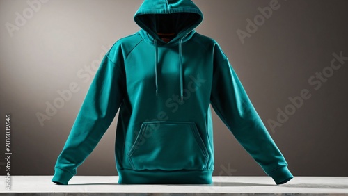 Folded Performance Hoodie on Neutral Surface