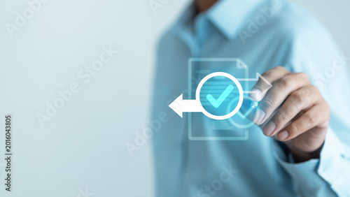 Digital refund confirmation and secure online payment approval concept with financial transaction validation for ecommerce and modern business systems.