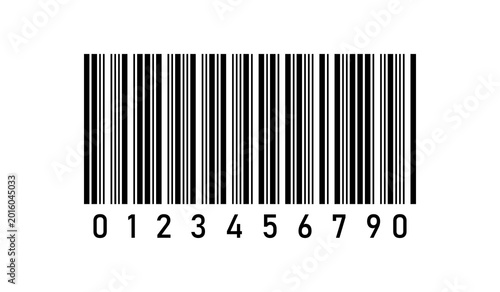 UPC barcode vector isolated on white background