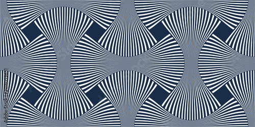 Foto Weaving seamless pattern, traditional wicker lacing handcraft endless abstract background, geometric line weave wallpaper