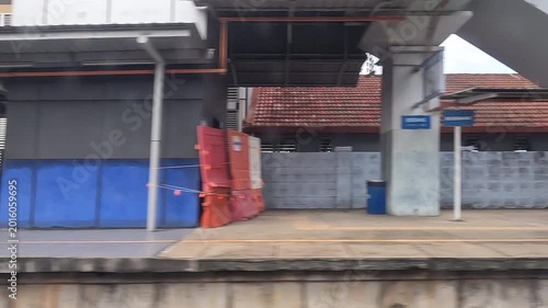 Passing komuter station at suburban Kuala Lumpur, Malaysia