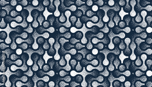 Molecules seamless pattern,...