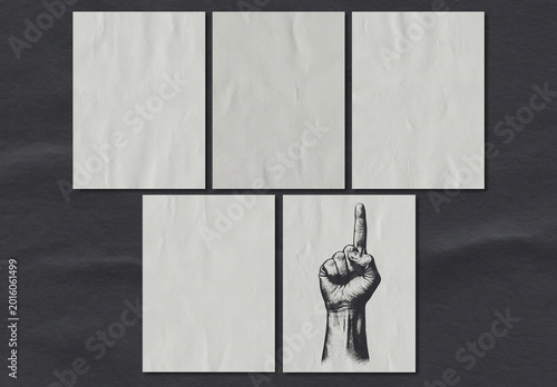 Subtle Wrinkled Paper Texture Set