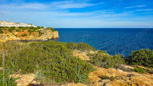 Schilderij op canvas Coastal landscape with turquoise sea and cliffs in Mallorca