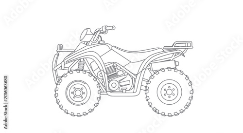 Fényképezés All Terrain Vehicle Four Wheeler.