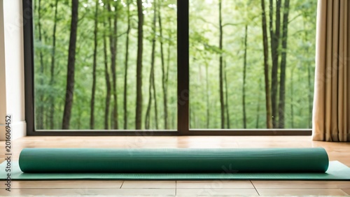 Calm Morning Yoga Mat with Natural Light