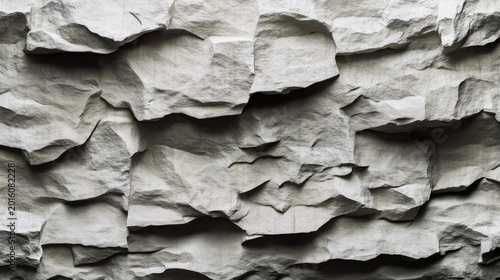 Textured natural stone wall surface
