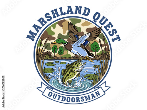 Fotografía Marshland quest outdoor illustration