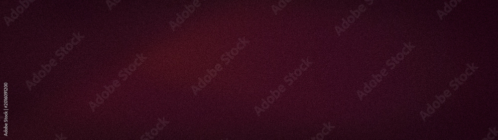 Fototapeta premium Abstract wide background with burgundy maroon and black grainy gradient for luxury banner