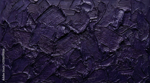 Dark Purple Abstract Paint Texture with Artistic Strokes