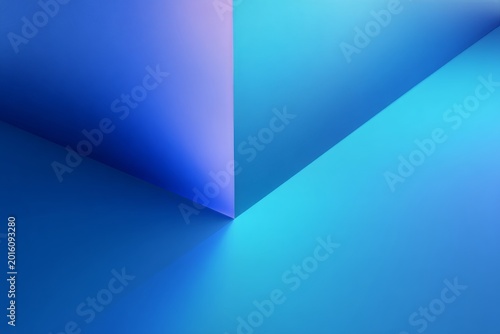 Abstract Blue and Purple Gradient Background with Geometric Folds.