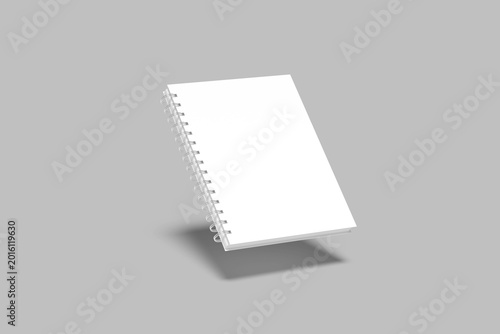 Fotografía Spiral Note Book Mockup Design Blank