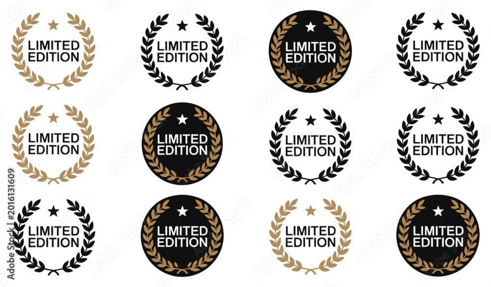 Αυτοκόλλητο Limited Edition Collection: elegant collection of limited edition labels