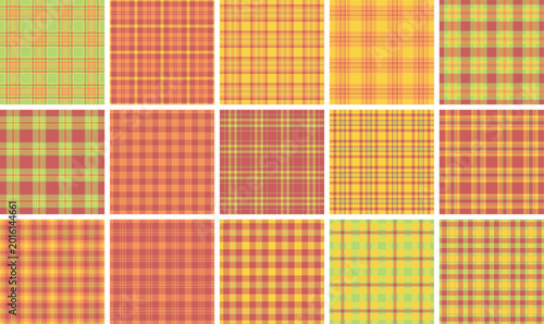 Φωτογραφία Plaid collection ideal for pillows and cushion covers
