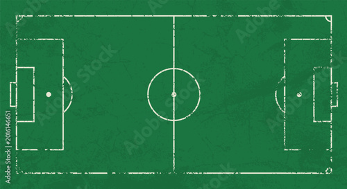 Foto Football field background with grunge soccer texture
