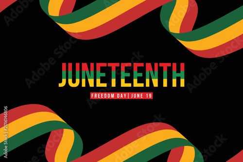 Foto Juneteenth celebrations of freedom banner