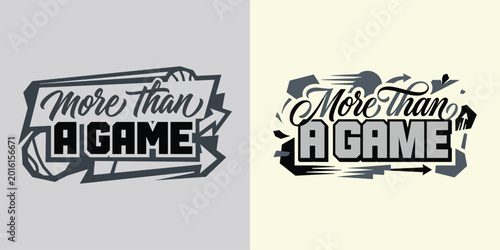 More than game sports design, captivating graphic for athletic apparel, sports posters, and team branding.