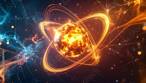 Abstract Atomic Energy - A Dynamic Fusion of Science and Art.
