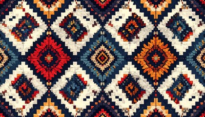 Ornate geometric textile pattern (1)