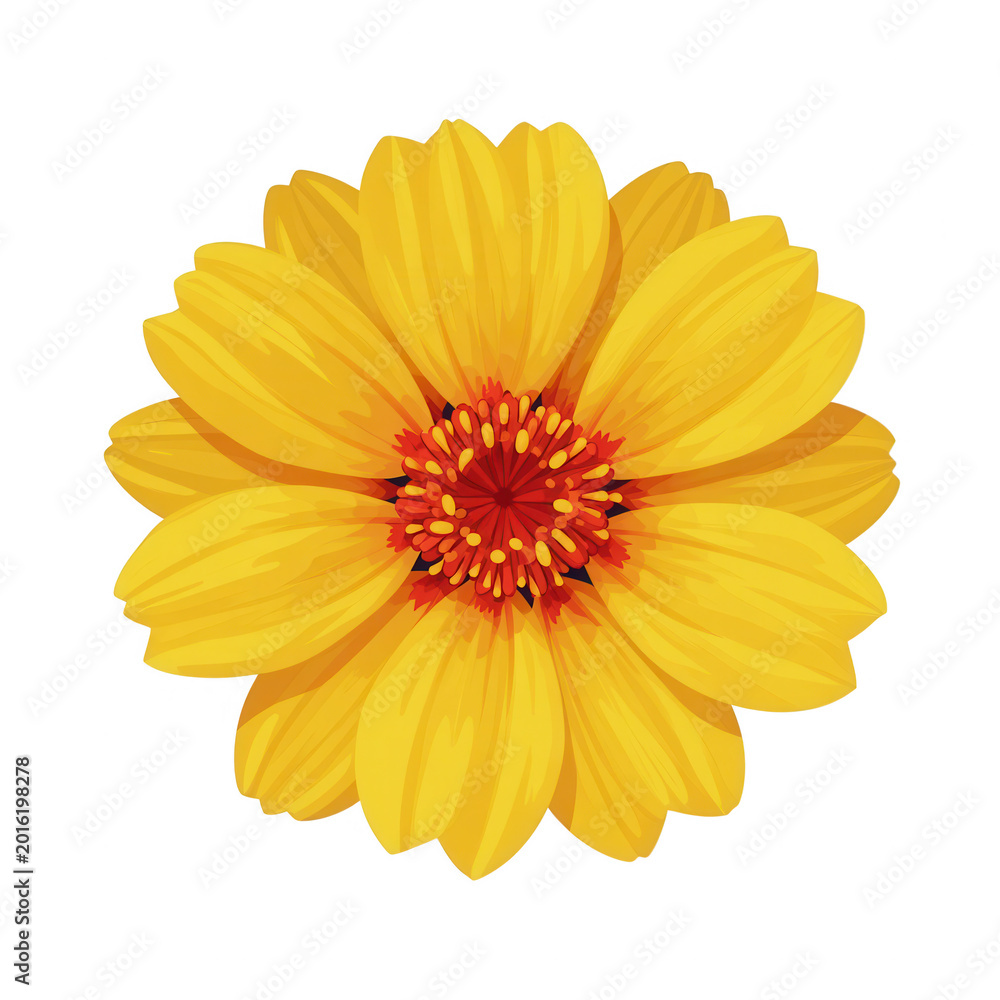 Obraz premium Vibrant Yellow Flower Bloom Design Element Isolated on Transparent Background