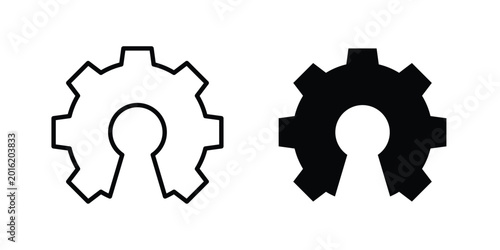 Fotografie Open source icon vector design concept in black color