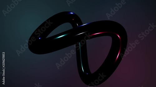 Cinematic Abstract Infinity Glass Motion Background - 4K Seamless Loop