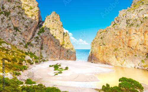 Bilde på lerret Torrente de Pareis, island of Mallorca, Balearic islands, Spain