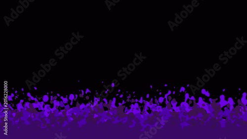 Anime purple fire flame animation with mystical glowing splashes and fluid motion on transparent alpha channel background for fantasy visuals.