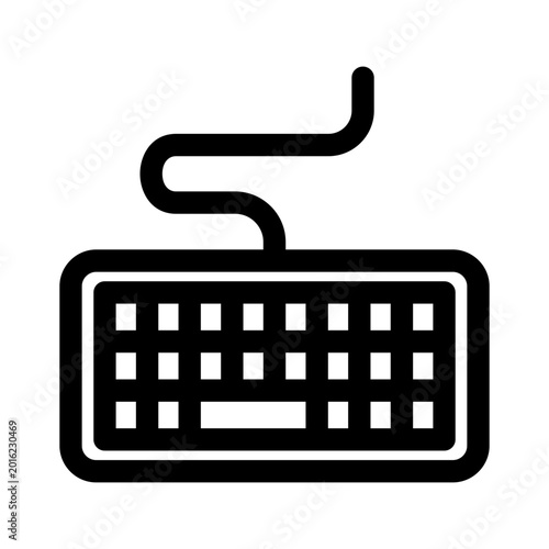 Fotografija Keyboard Vector line icons for your business needs, especially for website and m