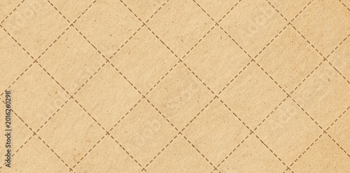 Beige quilted fabric texture background with diamond stitching pattern.