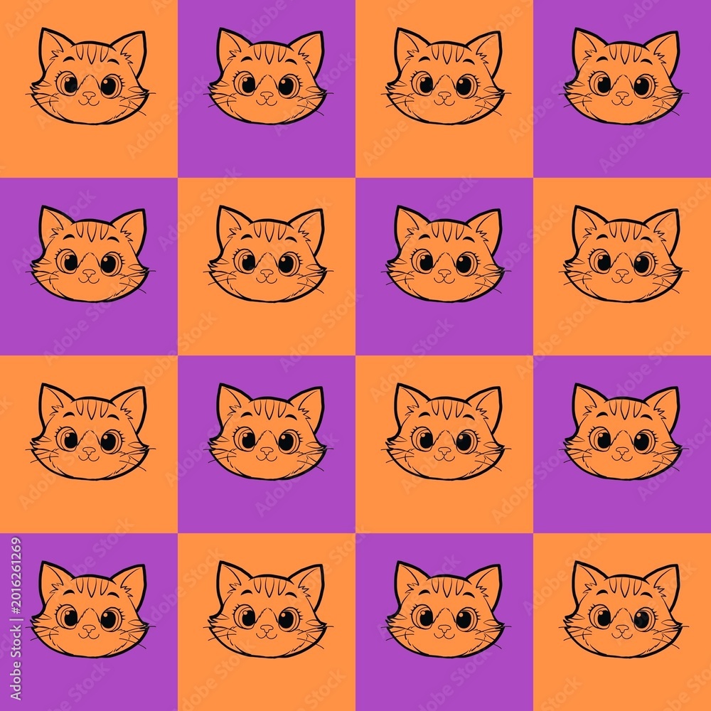 Fototapeta premium Seamless pattern and background