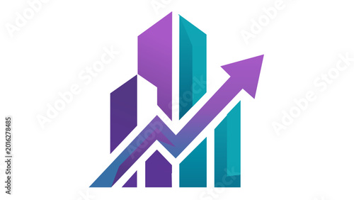 Professional brand identity vector icon illustration for business marketing and corporate analytics, featuring a modern minimalist design suitable for scalable web graphics and company branding.
