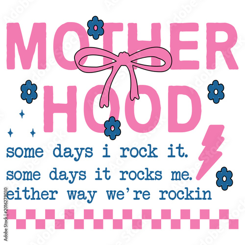 Mother Hood Png, Trendy Mama Png, Mom