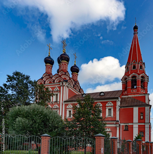 Photography St. Nicolas church in Moscow. Years of construction 1697 - 1712