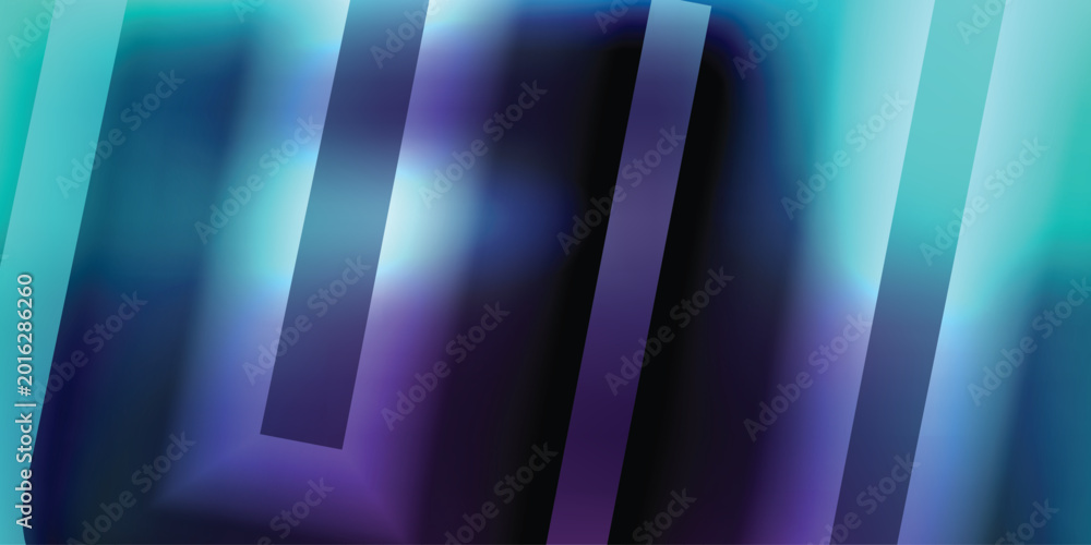 Obraz premium A vibrant abstract background with gradient stripes in shades of purple blue and teal with glowing light effects and rectangles