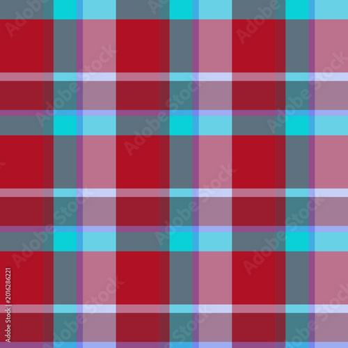 Vector Plaid Pattern Asymmetric Seamless 3x3