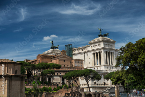 the roman forum archaeological site in rome italy
