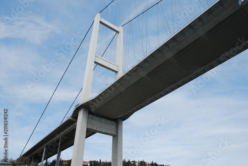 Photography Bridge crossing the bosphorus in Istanbul, Turkey