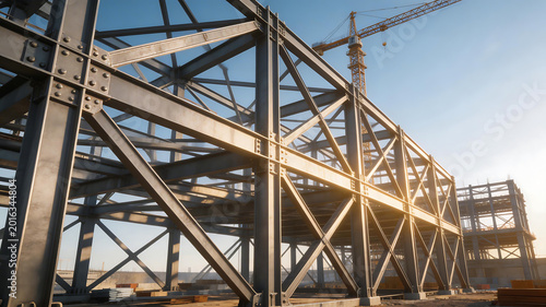 Steel framework under construction symbolizing the foundation of modern infrastructure