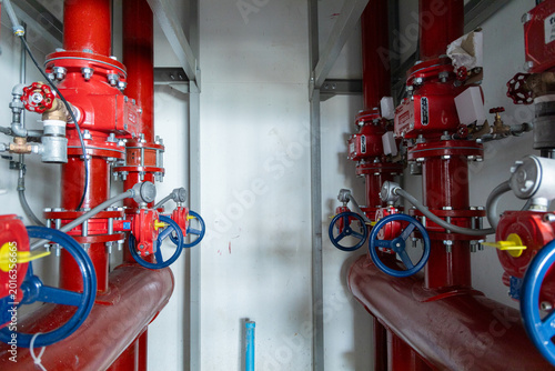 Fire sprinkler system control valves and pipes