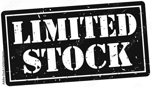 LIMITED STOCK Stamp – Scarcity & Urgency Symbol