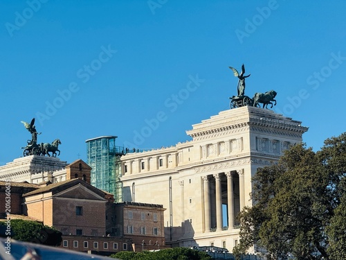 Canvas Print The great Colosseum of Rome, Italy, is one of the wonders of the world