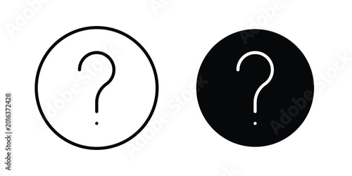 Foto Help icon concept editable stroke outline